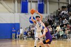 MBBall vs Emerson  Wheaton College Men's Basketball vs Emerson College is the first round of the NEWMAC Basketball Championships. - Photo By: KEITH NORDSTROM : Wheaton, basketball, NEWMAC MBBall2024